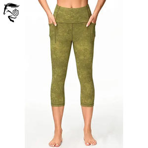 Cintura alta Control de barriga Levantador de glúteos Yoga V Cut Legging para varias actividades de fitness-Entrenamiento Correr - Product Image 5