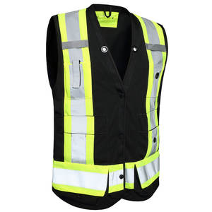 Chaleco de seguridad industrial de construcción personalizable con bolsillos de alta visibilidad ropa de trabajo reflectante con logotipo personalizado para Protección Laboral - Product Image 2