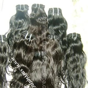 Venta al por mayor de extensiones de cabello natural sin procesar de grado superior con tinte natural 100% Virgen sin procesar indio crudo - Product Image 1
