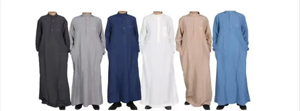 Collection Aïd 2025 – Kaftan Marocain Élégant pour Homme en Coton Respirant Fait Main de Haute Qualité, Séchage Rapide, Thobe Saoudien Jubbah Gaufré - Product Image 6