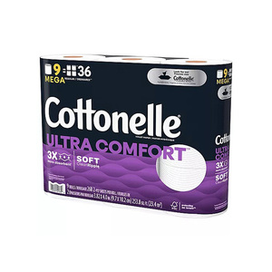 Yüksek kaliteli Cottonelle Ultra konfor 24 aile Mega rulo son varış stok ile temizlik dalgaların dokular tuvalet kağıdı - Product Image 3