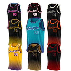 Camisetas de Baloncesto Personalizadas de Manga Corta de Alta Calidad, Transpirables, de Secado Rápido, 100% Poliéster con Impresión por Sublimación a la Moda - Product Image 1