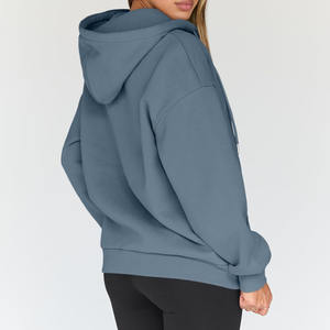 Sweat à capuche d'impression bouffante de broderie personnalisée de haute qualité pour confortable éponge surdimensionné vierge sweats à capuche et sweat-shirts pour femmes - Product Image 2