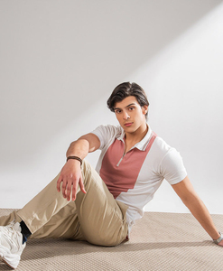 Nueva Camiseta de manga corta de verano para hombre, cuello blanco con cremallera, moda informal de negocios, camisa holgada con solapa, camisa transpirable para hombre - Product Image 2