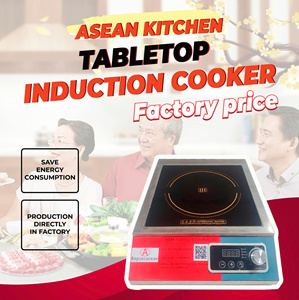 Cocina de inducción eléctrica superior plana de acero inoxidable ajustable Control único para uso en hoteles de temperatura comercial en el hogar - Product Image 6