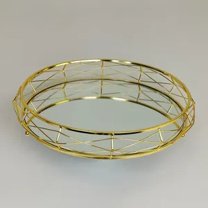 Bandeja de Metal Moderna Hecha a Mano para Diseñadores, Bandeja de Metal Brillante, Bandeja con Acabado Mate, Venta al por Mayor, Fabricada por Zahid Exports, Gran Mayorista - Product Image 3