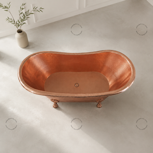 Bañeras de Cobre Puro de Forma Ovalada, Modernas y de Lujo, Personalizadas al por Mayor de Divris, con Propiedades Antimicrobianas, Independientes, para Adultos - Product Image 3