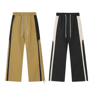 Pantalon de survêtement homme personnalisé, streetwear de haute qualité, mi-lourd, taille élastique, coupe droite, rayé, formel, hiver - Product Image 2