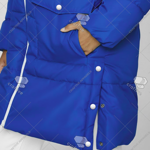 Abrigo Acolchado Zeta Phi Beta Listo para Enviar, Abrigo Largo Acolchado de Alta Calidad, Abrigo Térmico Aislado para Mujer - Product Image 2