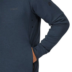 Dernière arrivée 2023 hommes bleu Active Wear pull à capuche avec poche kangourou avant et logo personnalisé hommes pull à capuche - Product Image 4