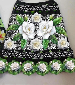 <b>High</b> Quality Women's Printed Midi Waist Skirt Fully Customizable Designs Embroidered Cotton for Winter Wholesale Island Skirts - Product Image 1