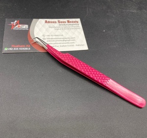 Pince à cils bleu menthe à 90 degrés pince à épiler extension de cils en acier inoxydable japonais - Product Image 3