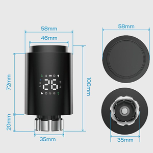 Vanne thermostatique intelligente pour radiateur Zigbee 3.0 (TRV) <span class=keywords><strong>Alexa</strong></span>/Google Assistant Application Tuya Programmation 7 jours Chauffage sans fil - Product Image 5