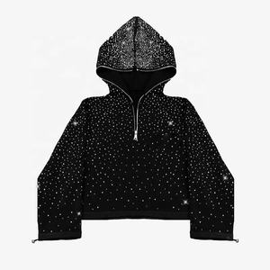 Hombres de alta calidad 100% algodón sudaderas con capucha DTG impresión diseñador peso pesado Crop Oversize chándal sudadera pantalones con capucha - Product Image 1