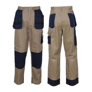 Pantalon de travail durable de style tactique pour hommes, disposition utilitaire multi-poches respirante pour l'extérieur avec logo genoux renforcés à la taille - Product Image 6