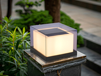 Imperméable à l'eau de haute qualité Alluminim lampe cour Villa jardin bois pilier lampe extérieure moderne E27 paysage lampadaire lumière