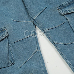 Dernière arrivée Pantalon en jean cargo à poches multiples pour femmes Pantalon en jean cargo à poches multiples pour femmes à séchage rapide - Product Image 6