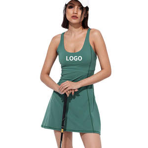 Jupe courte de Sport deux pièces pour femmes, vêtements de Yoga, Fitness, sensation de couleur chair, respirant, doublure de sécurité, Tennis, Golf avec poche - Product Image 6