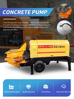 Pompe à béton compacte haute performance, puissante, diesel, flexible, pour livraison sur sites étroits