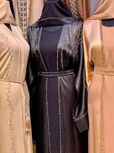 2024 Dubai Abaya Beautiful Black Colour Muslim Traditional Abaya Hand Work Kaftan Traditional <b>Islamic</b> <b>Clothing</b> for Women - Product Image 2