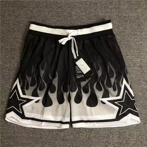 Shorts de sport pour homme en mesh spandex/nylon de haute qualité, respirants, à séchage rapide, absorbant l'humidité, écologiques, avec poches, design tendance - Product Image 5