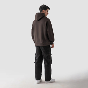 Sweat à capuche unisexe élégant et stylé, doublé de satin de soie, avec logo personnalisé, service OEM, pour homme et femme, idéal pour l'hiver - Product Image 4