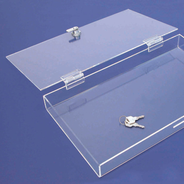 Wholesa Factory Clear  Acrylic Case  with Lock  Acrylic showcase