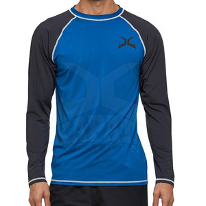 Fabricant direct d'usine, rashguard pour homme sur mesure, respirant, écologique, à séchage rapide, manches longues, en spandex/polyester XAPATA - Product Image 1