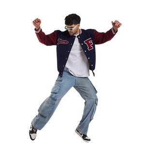High Quality Formal Varsity Oversized Fit Vintage Baseball Men's <b>Jacket</b> Custom Front Logo Winter <b>Jacket</b> Clothing FTI-VJ-011 - Product Image 2