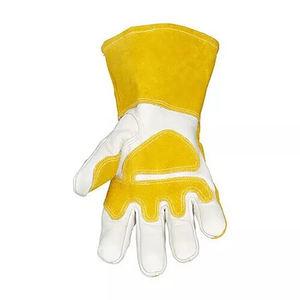 2025ถุงมือเชื่อมหนังวัวแยกชิ้นสำหรับปั่นจักรยานกีฬากลางแจ้งจากปากีสถาน - Product Image 4