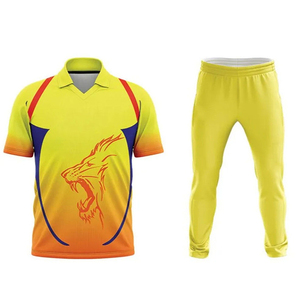<b>Full</b> Sublimation Printed Plus Size <b>Cricket</b> Uniform Customizable Durable Breathable Spandex/Cotton <b>Cricket</b> Suits - Product Image 1