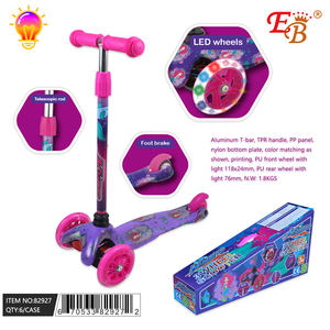 Patinete Eléctrico Infantil Eb Kids con Diseño de Sirena, 36V 250W, 3 Ruedas, Plegable, de Acero y PU, con Luz, para Uso en Exteriores - Product Image 1