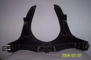 Collar de Cuero para Caballo Francés, Acolchado Suave, para Carruaje, Collar de Cuero Negro para Arnés de Caballo, Collar de Cuero Personalizado para Caballo - Product Image 6