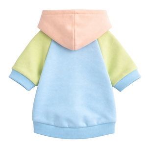 Jelly Bean Colorblock <b>Dog</b> <b>Hoodie</b> Soft Fleece Pet Sweatshirt With Hood Cozy Warm Pullover Winter Wear <b>For</b> Small Medium <b>Dog</b> Indoor - Product Image 5