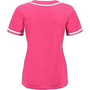 Custom Solid Plain Mujeres Hip Hop Botón Abajo Jersey de béisbol al por mayor de béisbol \ Softball Jersey Proveedor de Pakistán - Product Image 2
