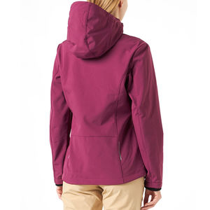 High Quality <b>Waterproof</b> Canvas Softshell Women's Hooded Jacket Solid Color Warm Winter Jacket - Product Image 6