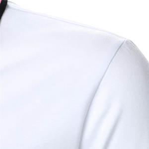 Hommes élégants pour polos Logo personnalisé imprimé 100% coton tricoté tissu respirant - Product Image 5