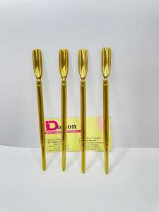 Beauty <b>Nail</b> Tool Gold Plasma <b>Cuticle</b> <b>Pusher</b> Stainless Steel Spoon Shaped Dead Skin Remover <b>Nail</b> Art Tool <b>Nail</b> <b>Cuticle</b> <b>Pusher</b> - Product Image 3