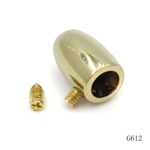 Hình Dạng Viên Đạn Kim Loại Da Dây <span class=keywords><strong>End</strong></span> Cap Chuỗi Stopper - Product Image 2