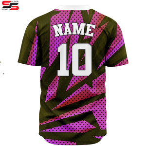 Uniformes de Béisbol Personalizados Transpirables con Estampado, 100% Poliéster, Antibacterianos, de Secado Rápido, Venta Directa de Fábrica - Product Image 4