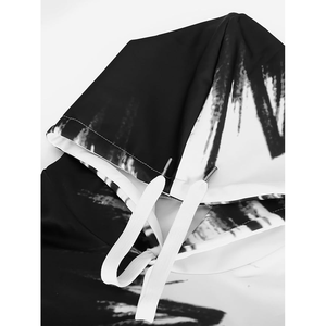 Ropa de calle informal para hombre, Sudadera con capucha de gran tamaño con estampado de personajes de dibujos animados, poliéster térmico/algodón teñido liso - Product Image 5