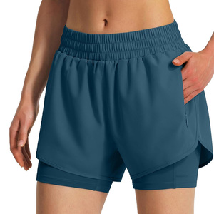 Pantalones Cortos Deportivos Tie Dye para Mujer, Transpirables, de Secado Rápido, Elásticos en Cuatro Direcciones, para Correr en Verano, Diseño Personalizado, Marca Privada OEM - Product Image 6
