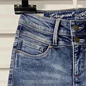 Pantalon en denim 100% coton pour homme coupe ajustée droite design personnalisé fermeture à boutons léger respirant taille moyenne lourd hiver foncé - Product Image 5