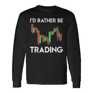 T-Shirt a Maniche Lunghe per Trader per Trading di Azioni, Futuri e Opzioni - T-Shirt Promozionale Premium - Product Image 1