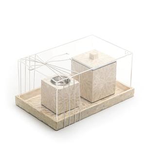 High Quality New Designed <b>Mother</b> of Pearl <b>Box</b> Tray Set With Acrylic Cover Made in Vietnam - Product Image 5