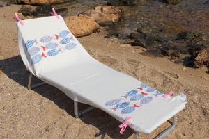 Blue Coral Printed Muslin Large Turkish <b>Beach</b> <b>Towel</b> Soft Colorful Home Quick Drying Good Price for Everyday Use - Product Image 3