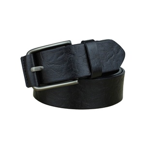 Cinturones de cuero de vaca genuino para hombre, cinturón de hebilla de Pin ajustable, buena costura - Product Image 1