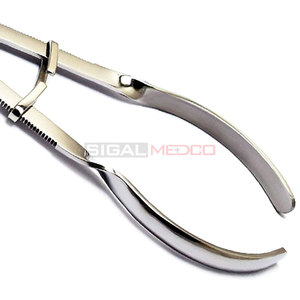 Pinzas de marfil ligeras de presa de goma 6,88 pulgadas de acero inoxidable alemán de alta calidad reutilizable Manual quirúrgico Dental General CE - Product Image 5