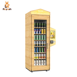 Ai công nghệ chấp nhận thẻ tín dụng & thanh toán tiền xu cho trung tâm mua sắm Máy bán hàng tự động tủ lạnh kim loại thông minh cho đồ ăn nhẹ và đồ uống - Product Image 2