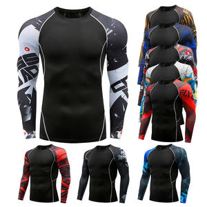 Camiseta de Entrenamiento de Manga Larga 2026, Nueva, OEM, Cómoda, Protección Contra Erupciones, Logotipo Personalizado Impreso, Cuello Redondo, para Hombre, Spandex/Poliéster, Secado Rápido - Product Image 4